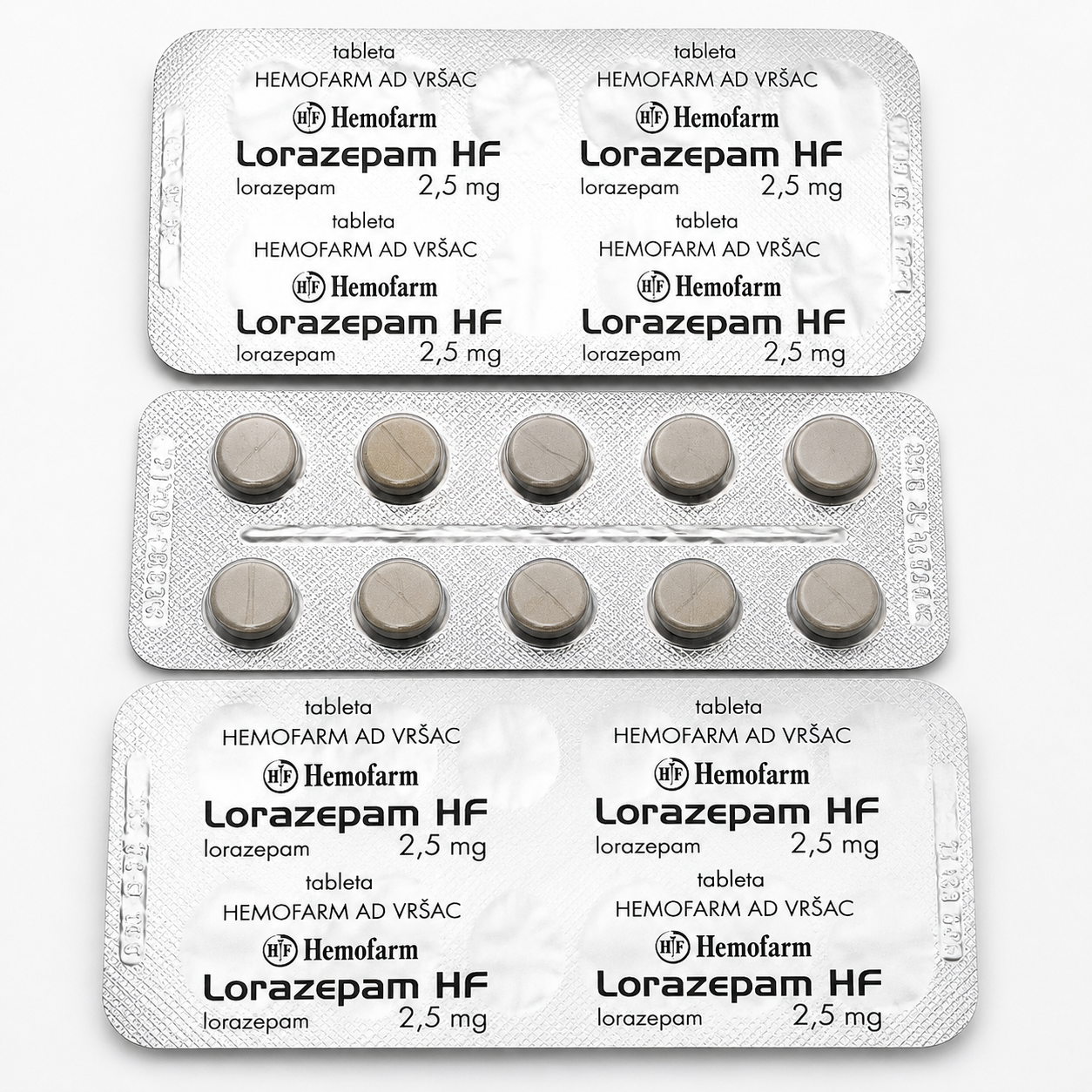 Lorazepam Hemofarm 2.5mg US to US