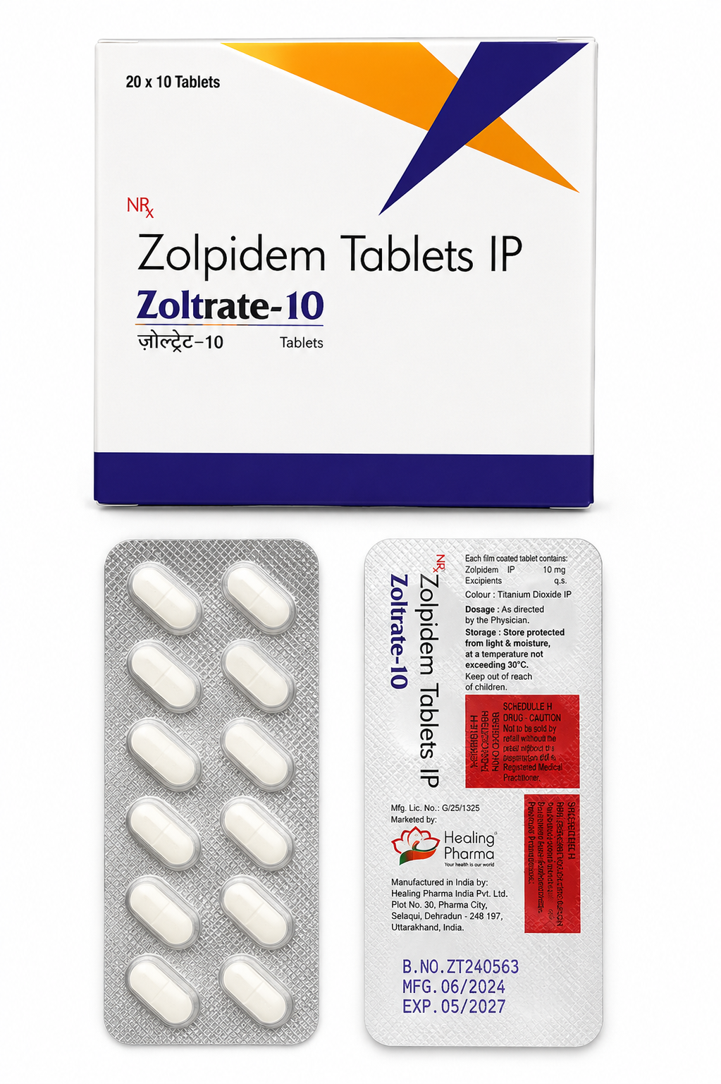 Zolpidem Zoltrate 10mg  US to US
