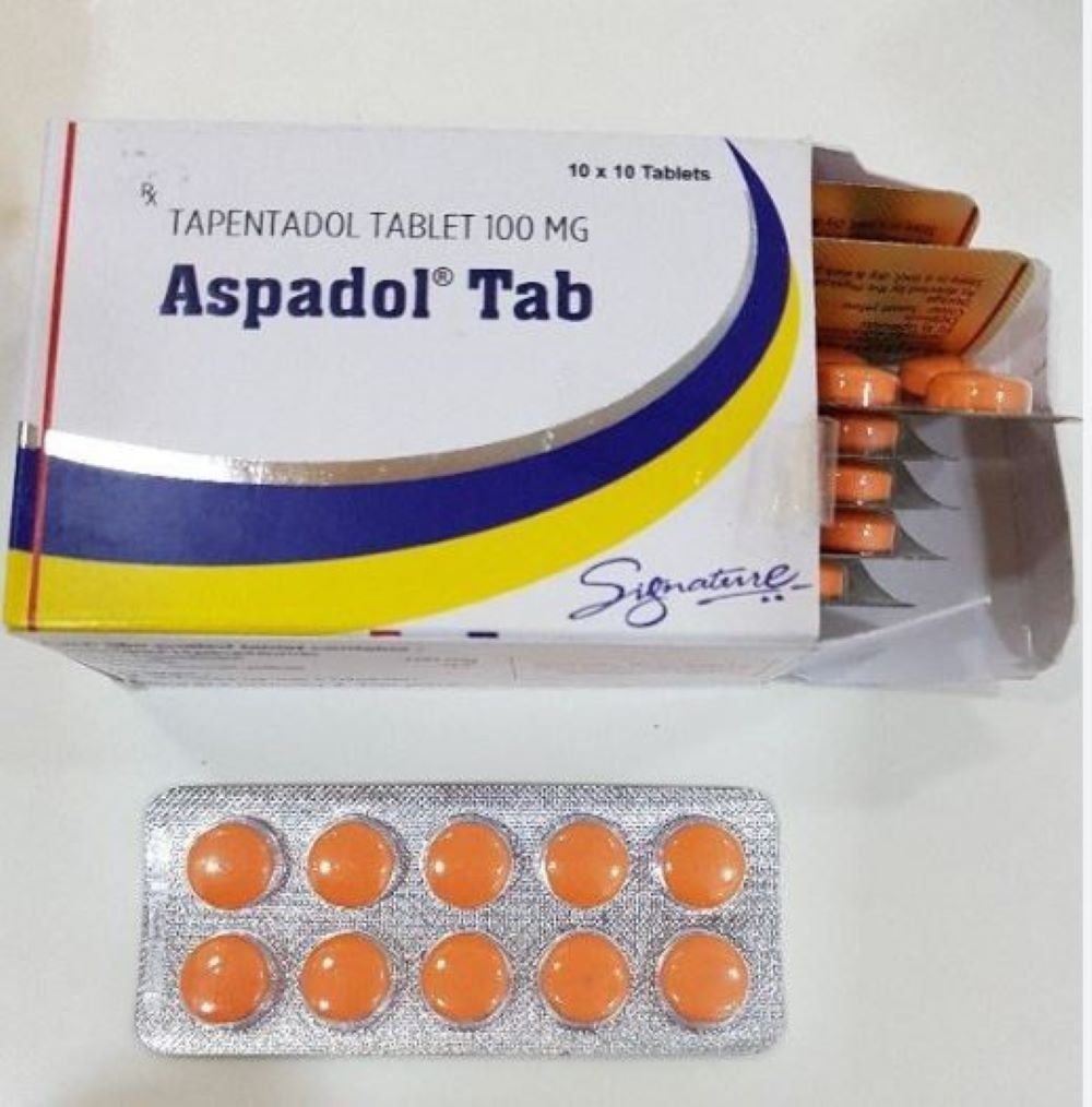 *Aspadol 100mg* contains Tapentadol, a modern pain-relief medication used for moderate to severe pain management. It provides effective relief by targeting pain signals within the central nervous system.