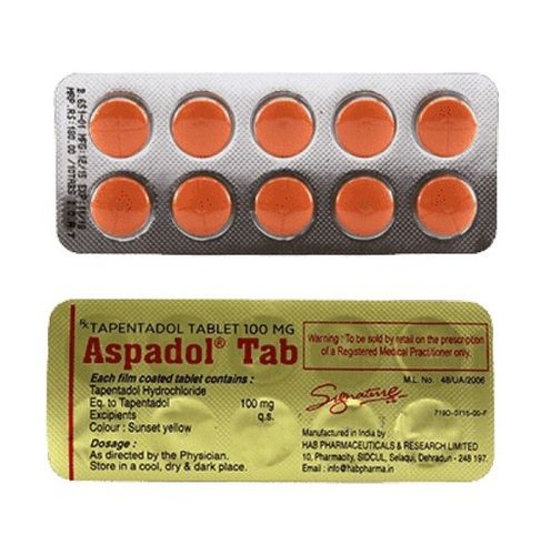 *Aspadol 100mg* contains Tapentadol, a modern pain-relief medication used for moderate to severe pain management. It provides effective relief by targeting pain signals within the central nervous system.
